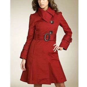Soia & Kyo Red Trench Coat